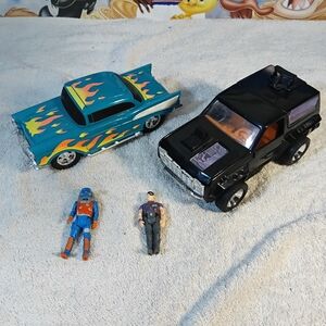 Vintage M.A.S.K. Toy Collection – Hurricane Vehicle, Additional Vehicle, and Fig